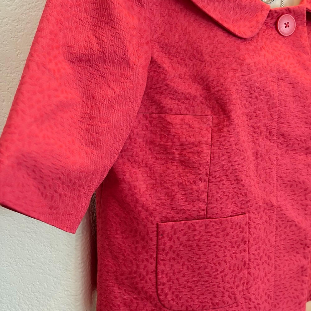 LOFT Pink Textured Jacket - Picture 5 of 7